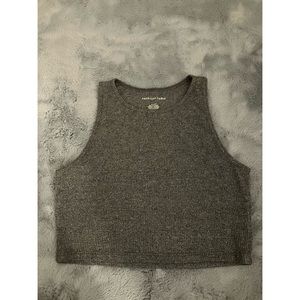 ae high neck cropped tank